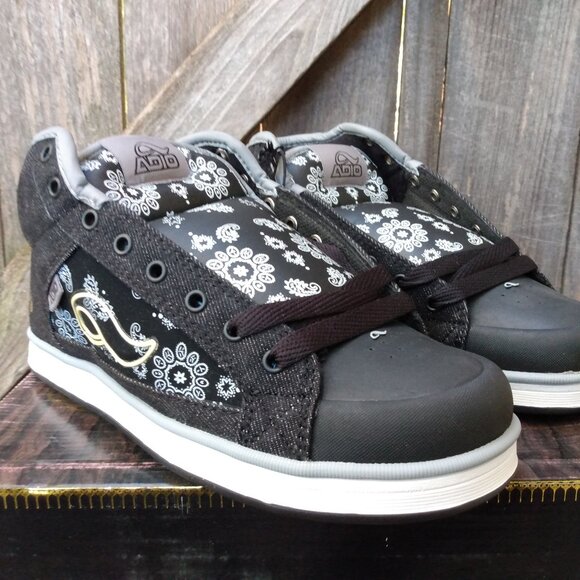 Adio Skate Jasper High Men Size 8 US Black/Bandana LP 9562 Sales Sample Denim main image 12